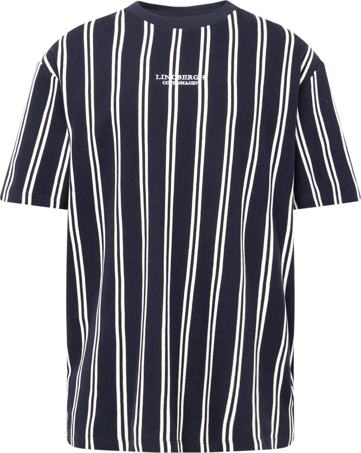 Tričko lindbergh námořnická modř / bílá