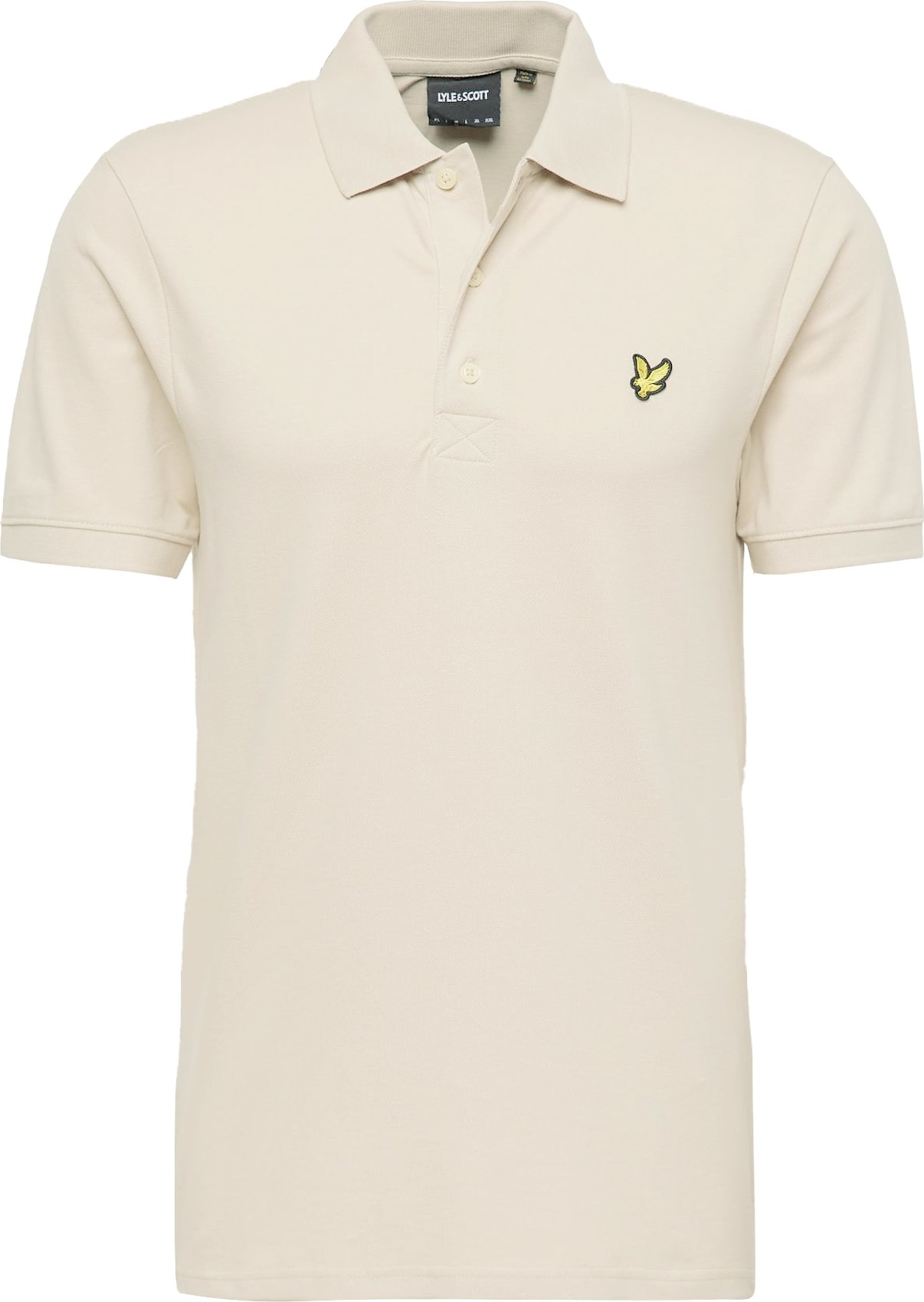 Tričko Lyle & Scott starobéžová / limone / černá