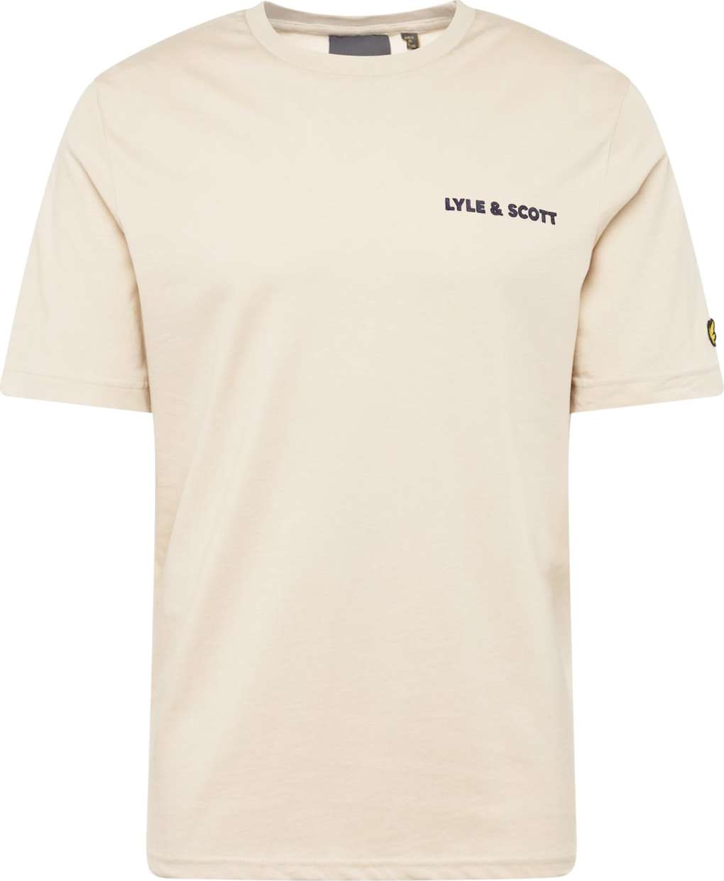 Tričko Lyle & Scott starobéžová / námořnická modř / žlutá