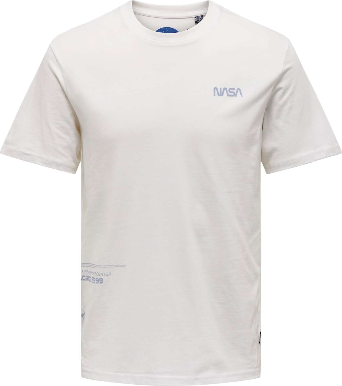 Tričko 'NASA' Only & Sons opálová / bílá
