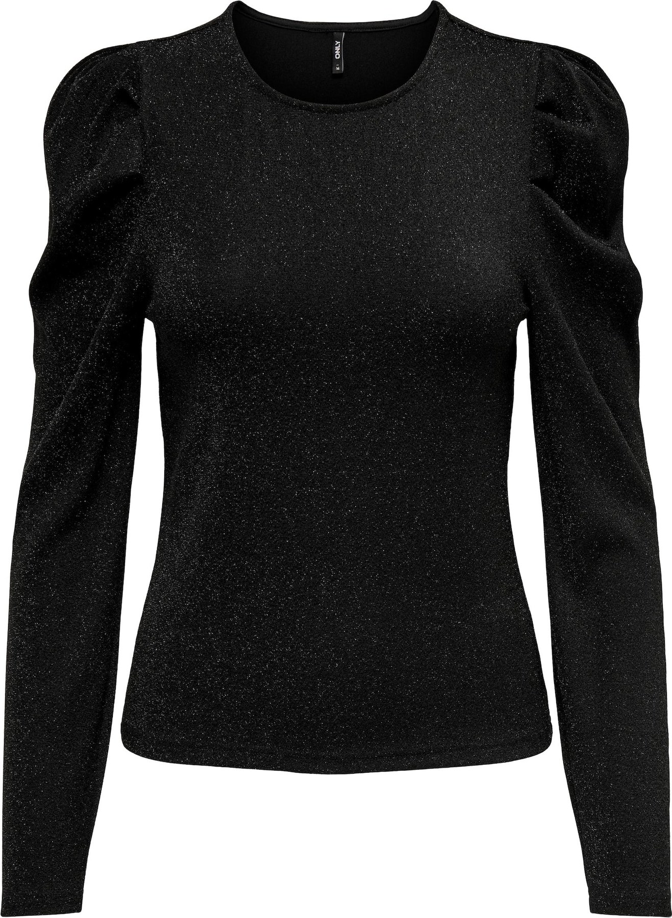 Tričko 'NEW RICH' Only černá / stříbrná