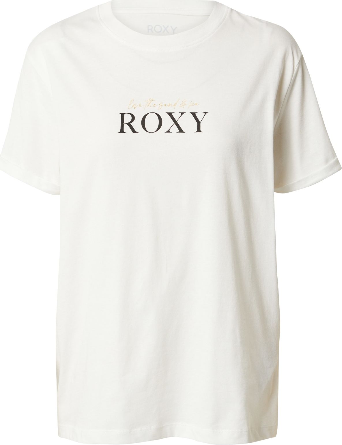Tričko 'NOON OCEAN' Roxy nažloutlá / černá / bílá