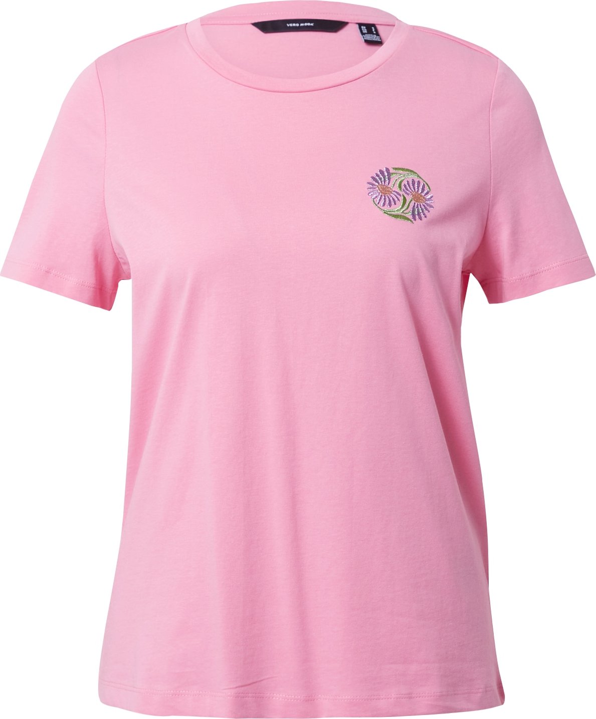 Tričko 'OLLY' Vero Moda světle zelená / světle fialová / pink