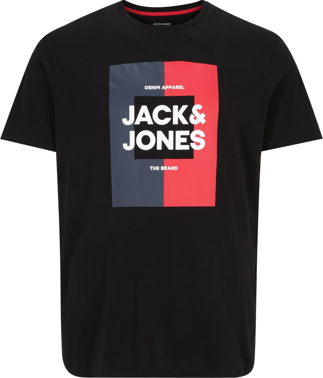 Tričko 'OSCAR' Jack & Jones Plus černá