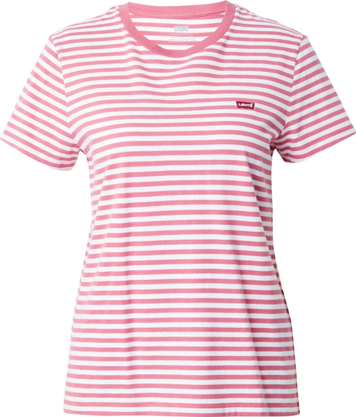 Tričko 'PERFECT' Levis pink / bílá