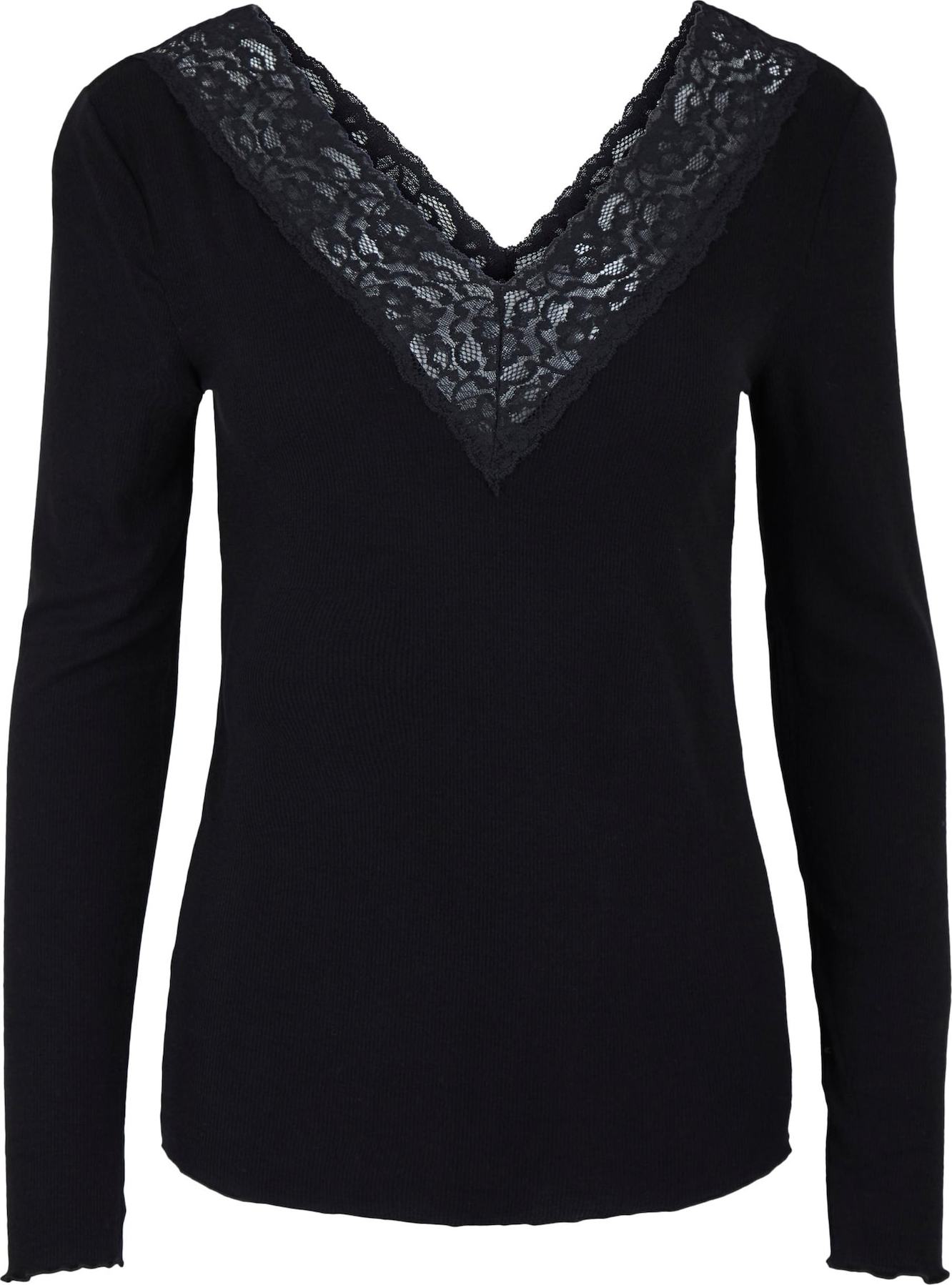 Tričko Pieces černá