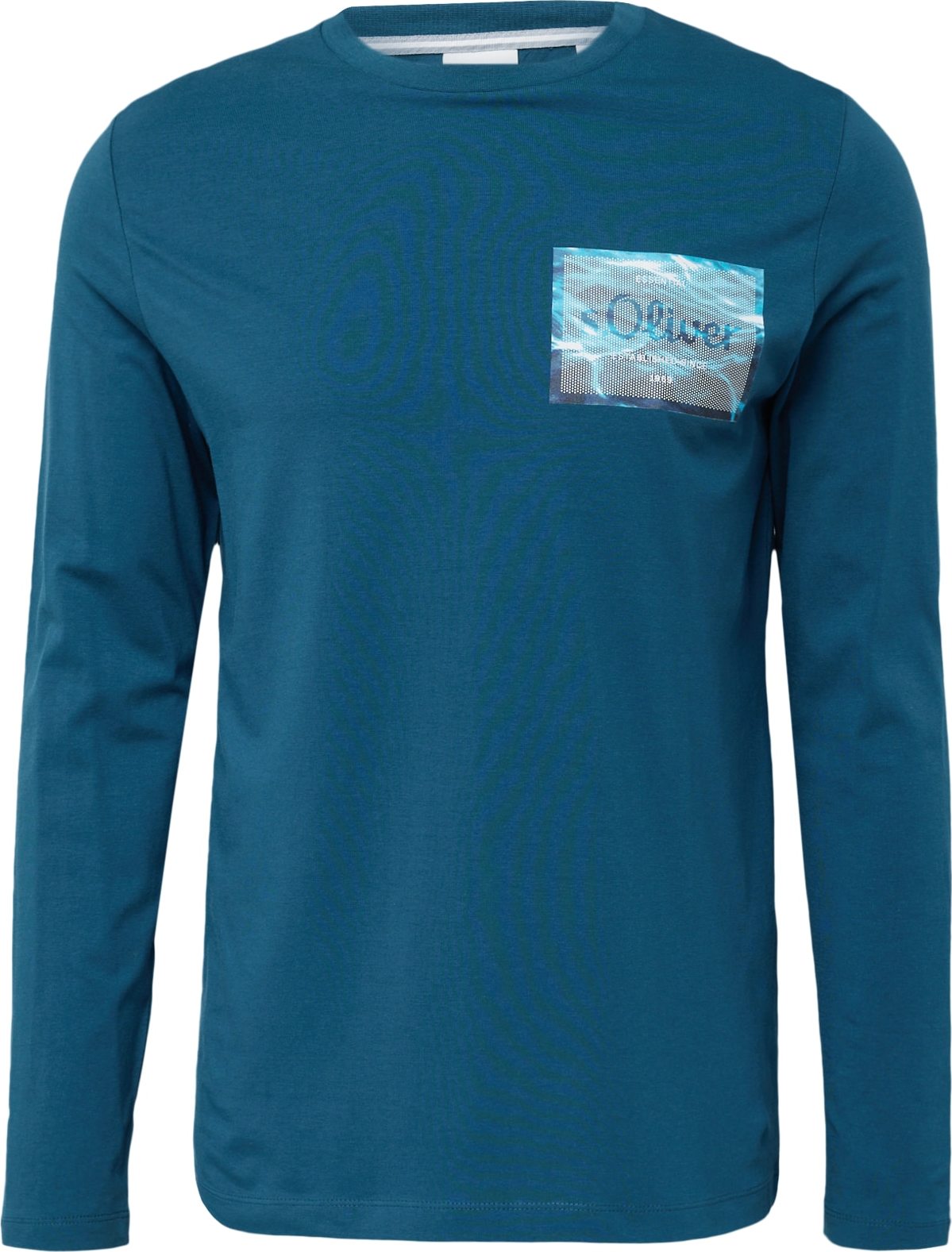 Tričko s.Oliver aqua modrá / petrolejová / bílá