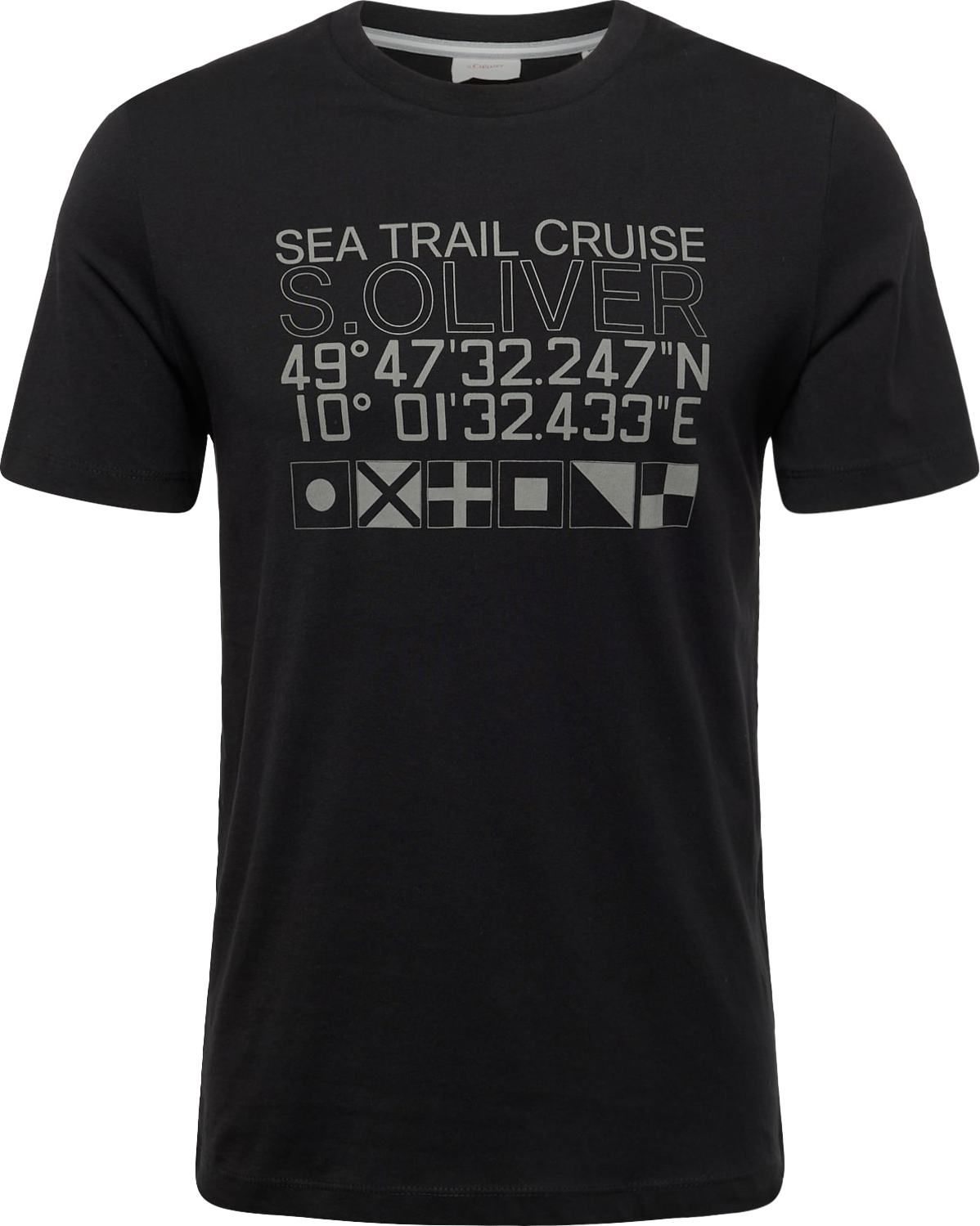 Tričko s.Oliver černá / bílá