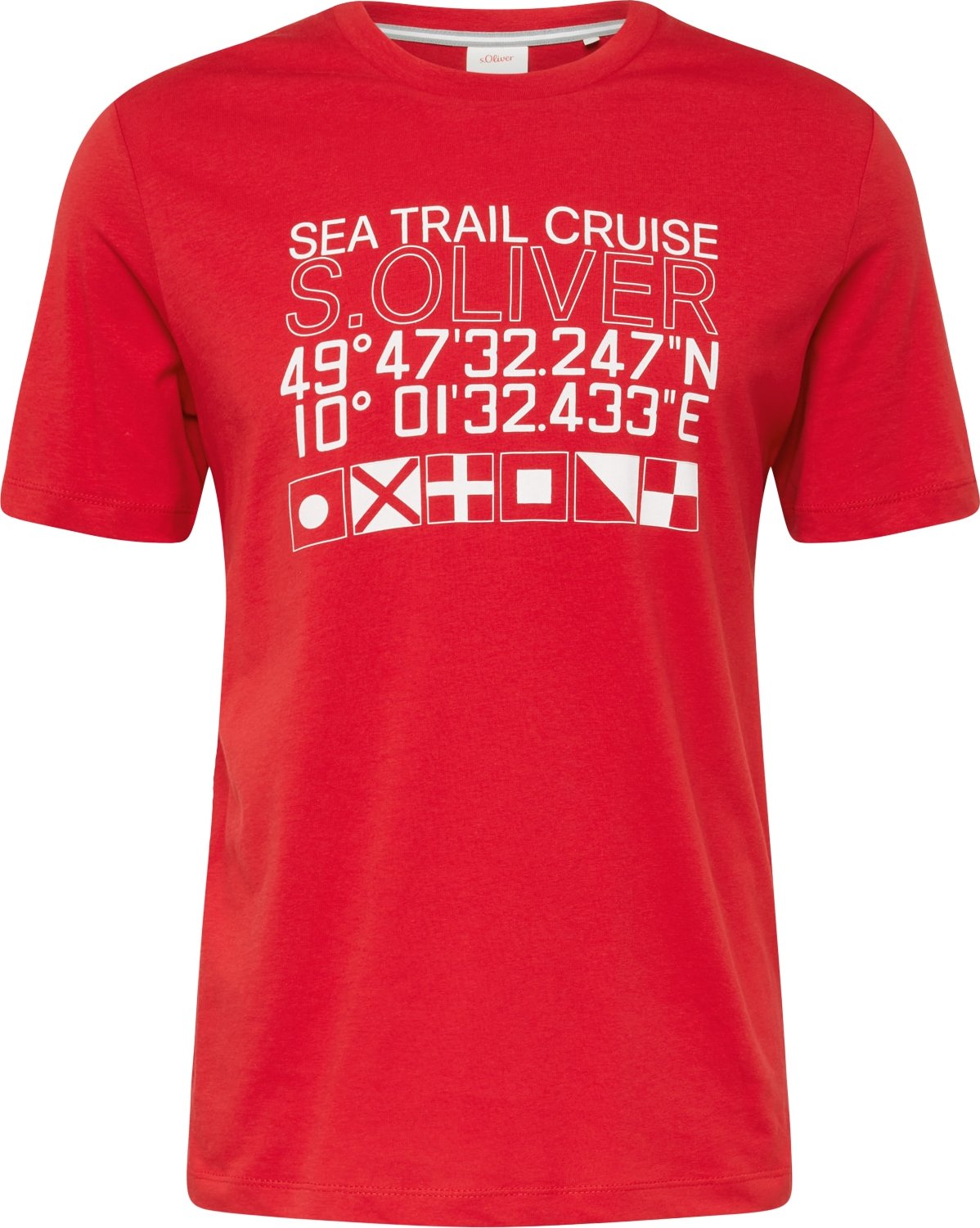 Tričko s.Oliver červená / bílá