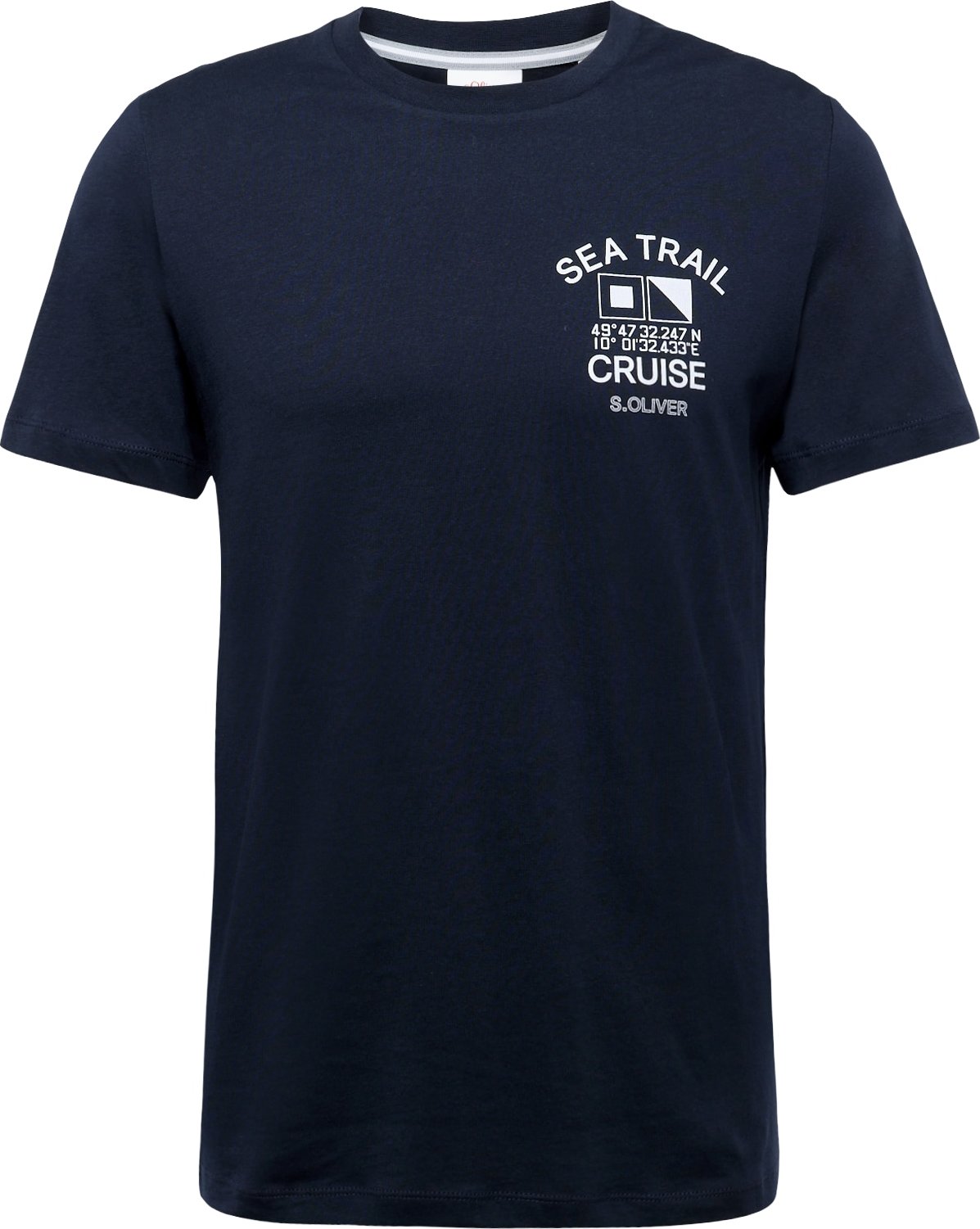 Tričko s.Oliver námořnická modř / bílá