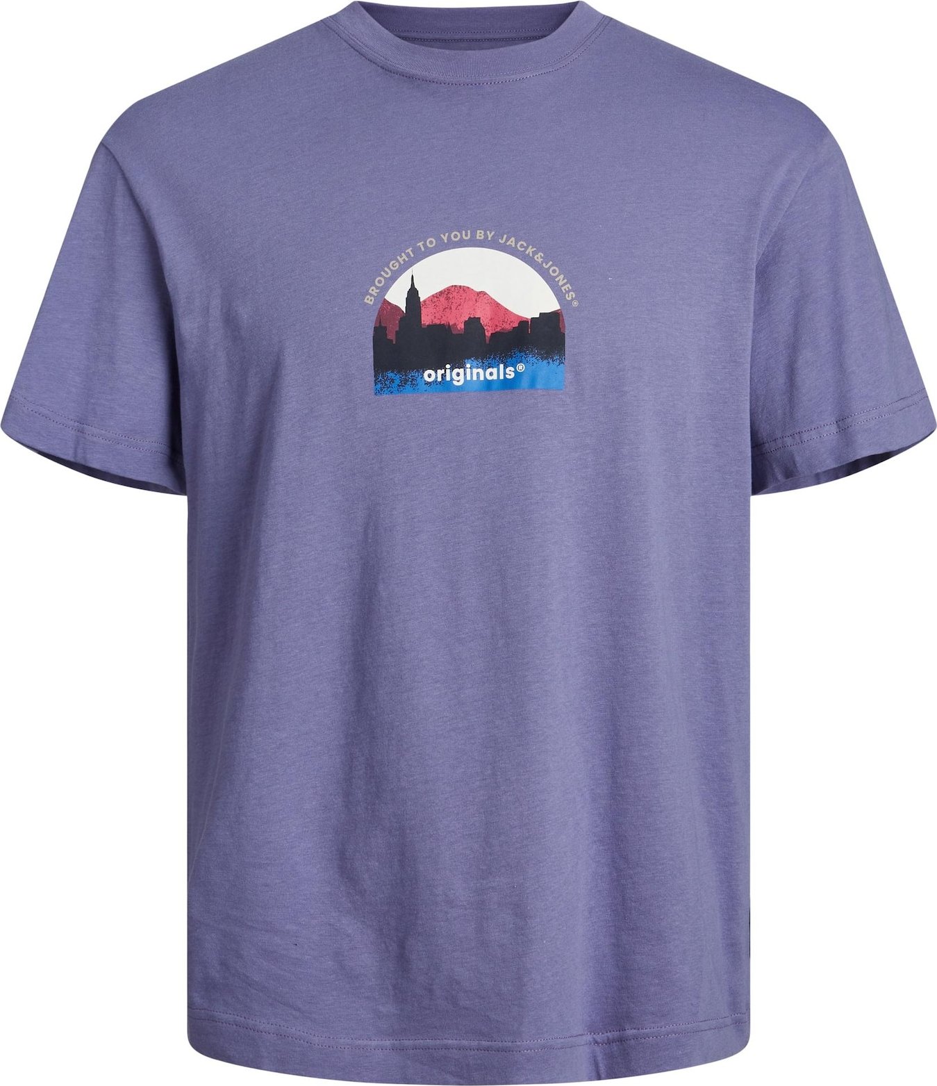 Tričko 'SILVERLAKE' jack & jones tyrkysová / světle fialová / černá / bílá