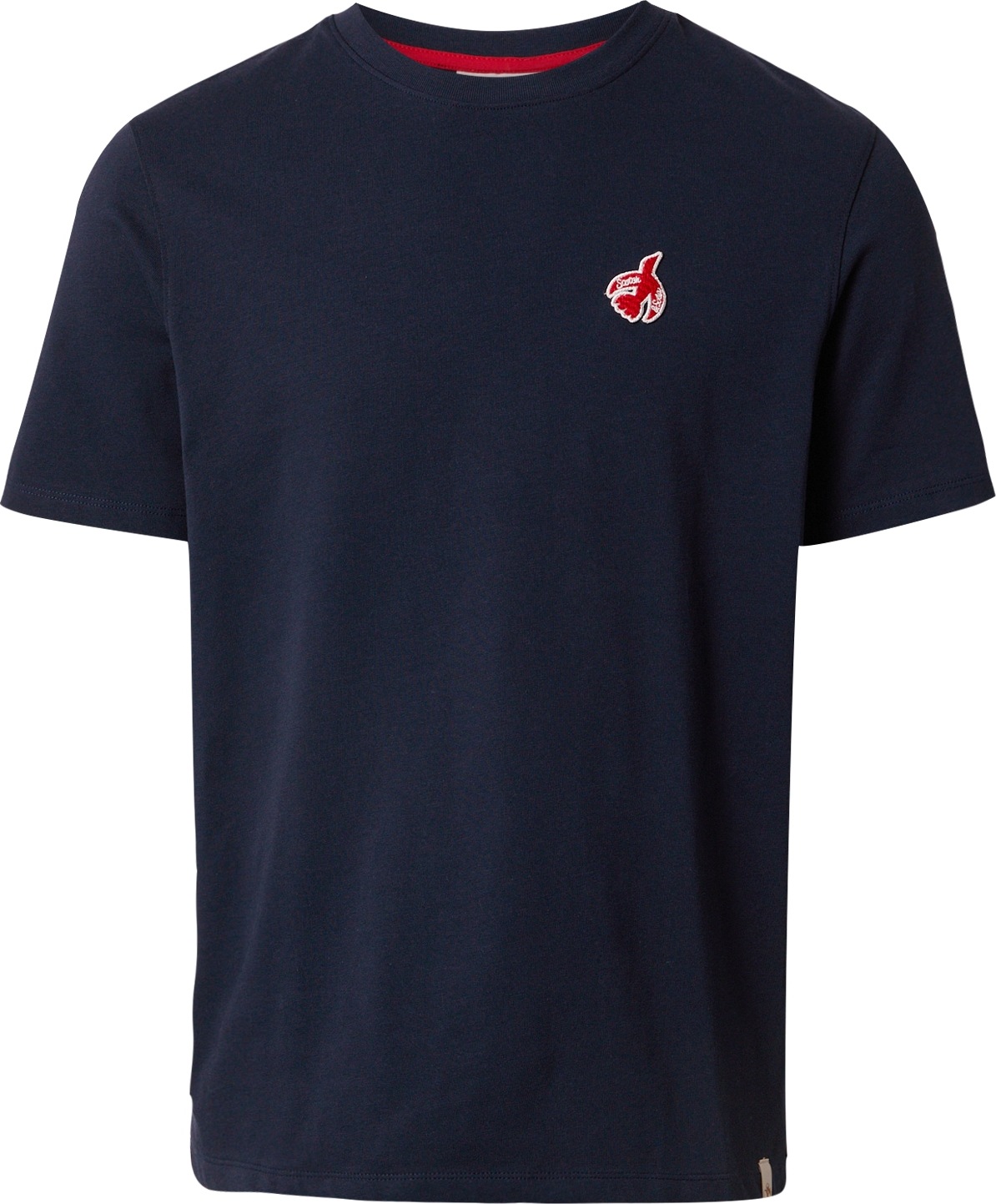 Tričko 'The Free Spirit Peace Bird' Scotch & Soda námořnická modř / červená / bílá