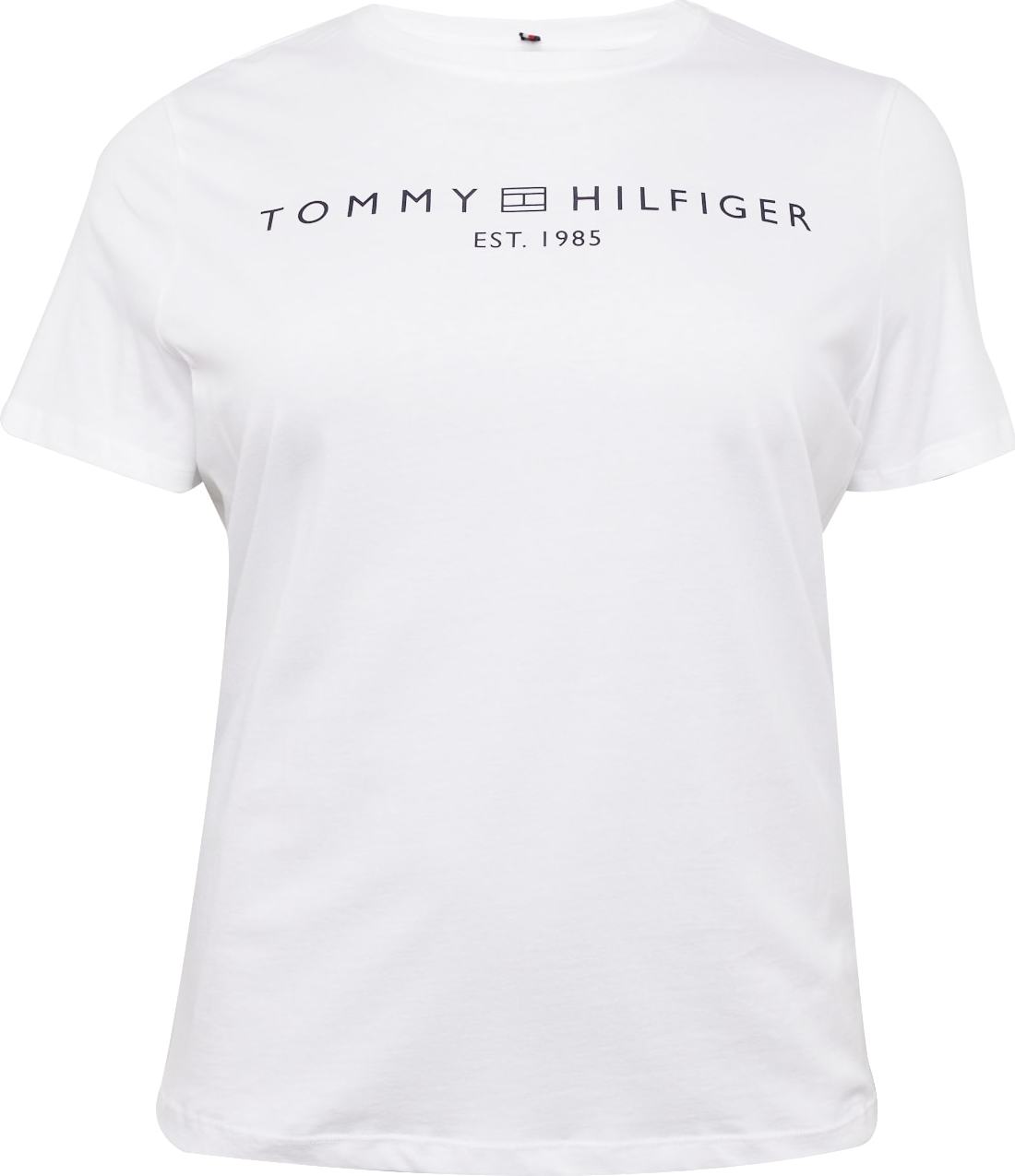 Tričko Tommy Hilfiger Curve černá / bílá