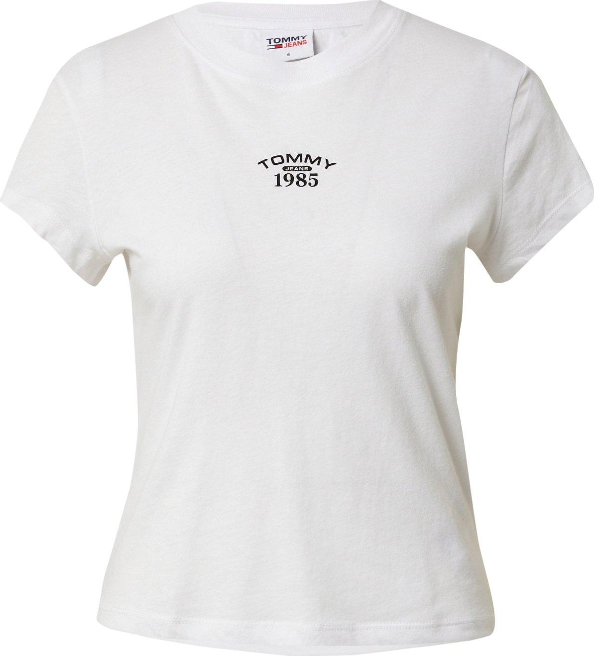 Tričko Tommy Jeans černá / bílá