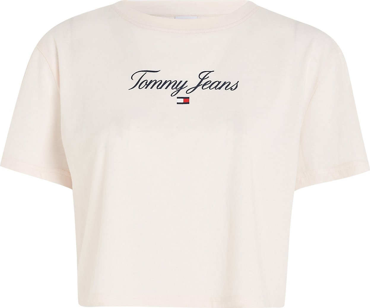 Tričko 'Essential' Tommy Jeans Curve béžová / mix barev
