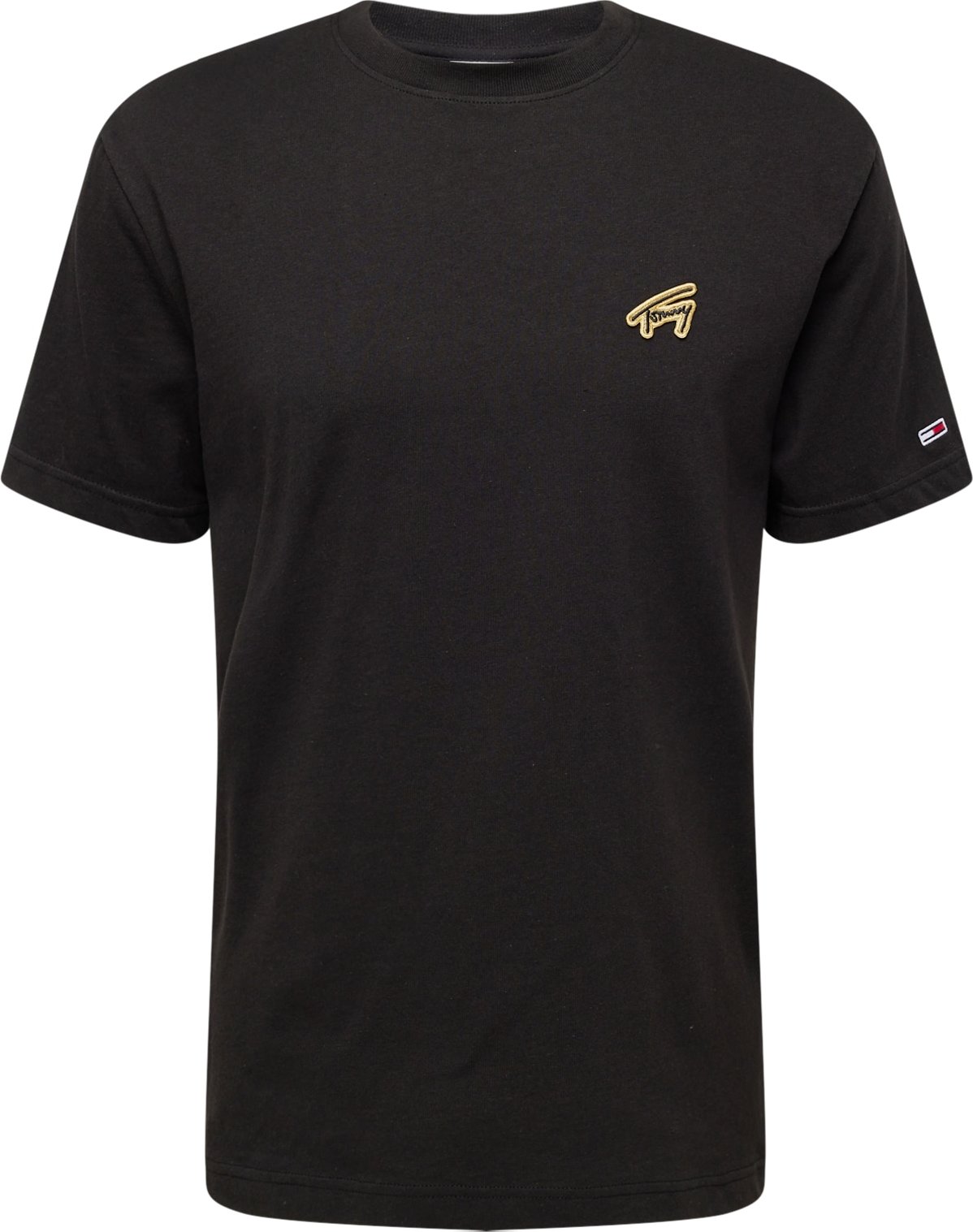 Tričko Tommy Jeans námořnická modř / zlatě žlutá / černá / bílá