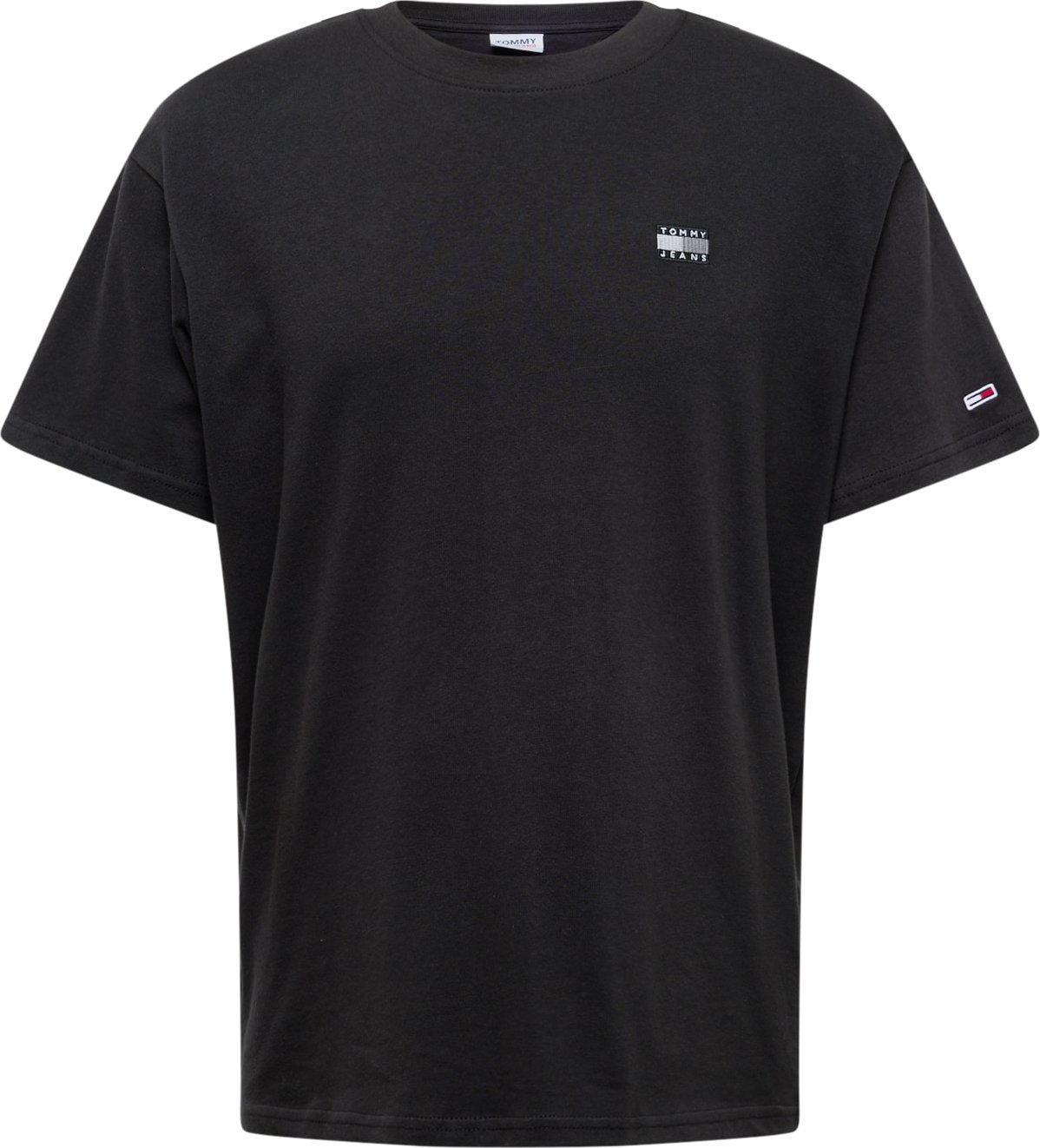 Tričko Tommy Jeans šedá / černá / bílá