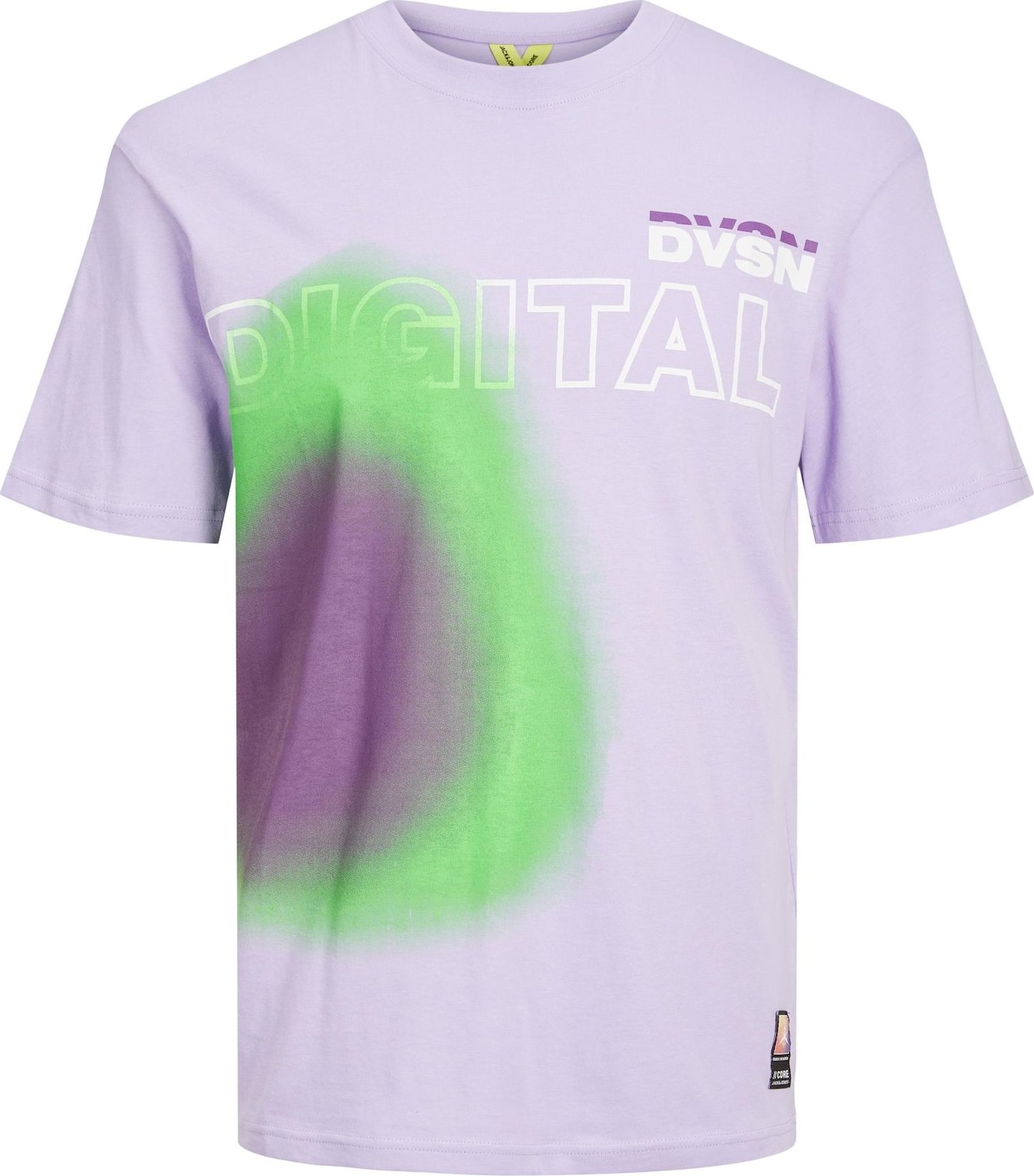 Tričko 'Unnatural' jack & jones zelená / fialová / lenvandulová / bílá