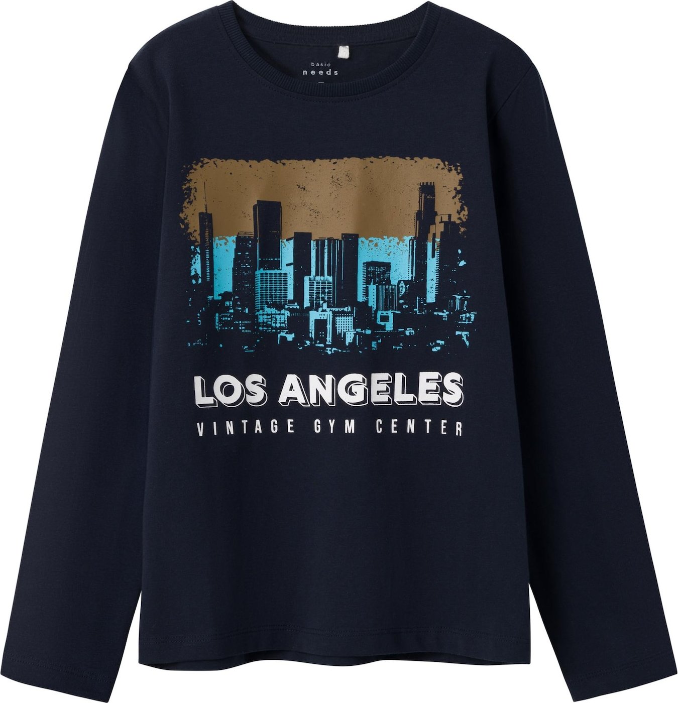 Tričko 'Vux' name it tyrkysová / safírová / hnědá / bílá