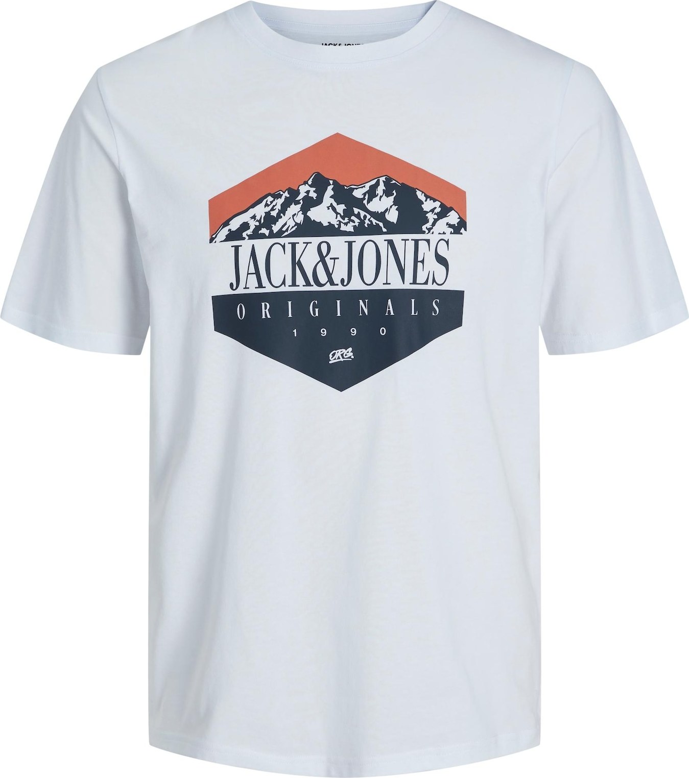 Tričko 'WALTER' jack & jones námořnická modř / humrová / bílá