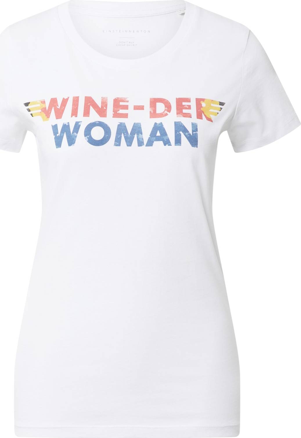 Tričko 'Wine Woman' einstein & newton modrá / červená / bílá