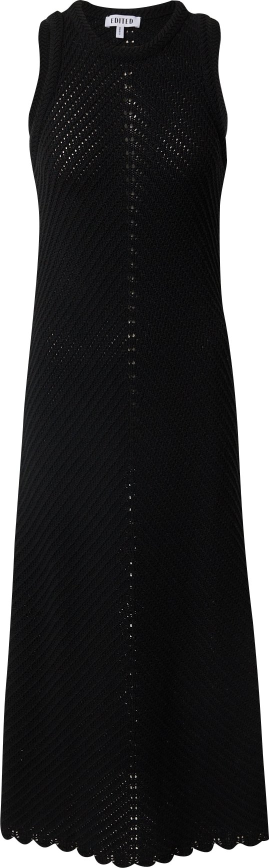 Úpletové šaty 'Leila' EDITED černá