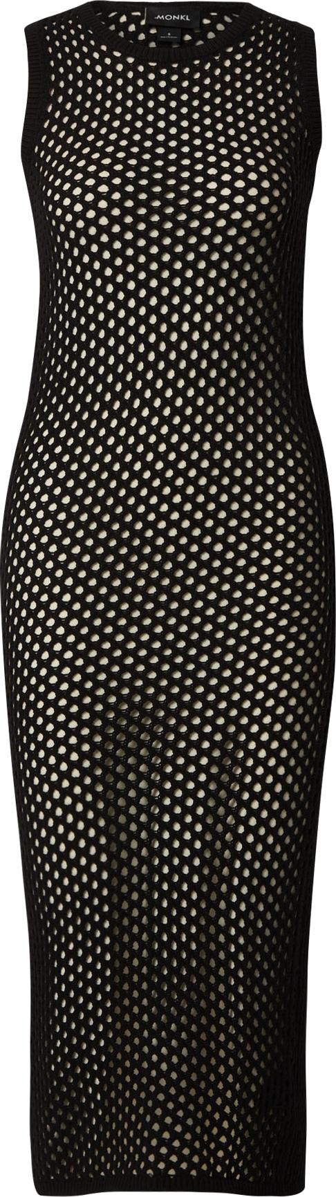 Úpletové šaty Monki černá