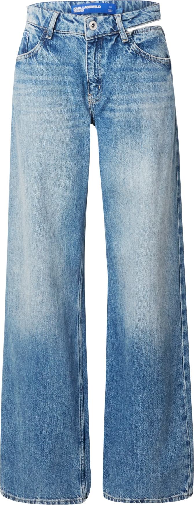 Džíny KARL LAGERFELD JEANS modrá džínovina