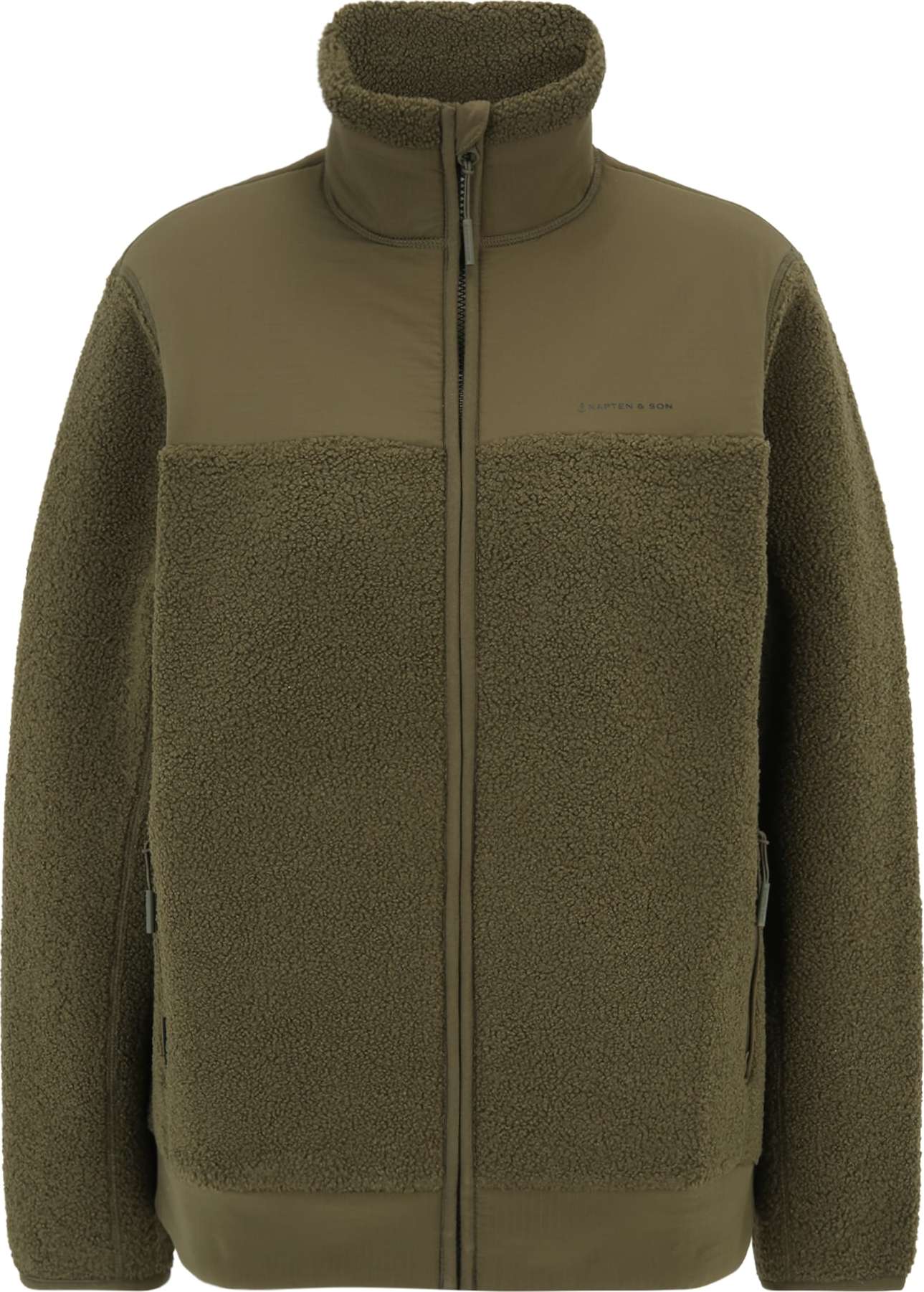 Fleecová mikina Kapten & Son khaki