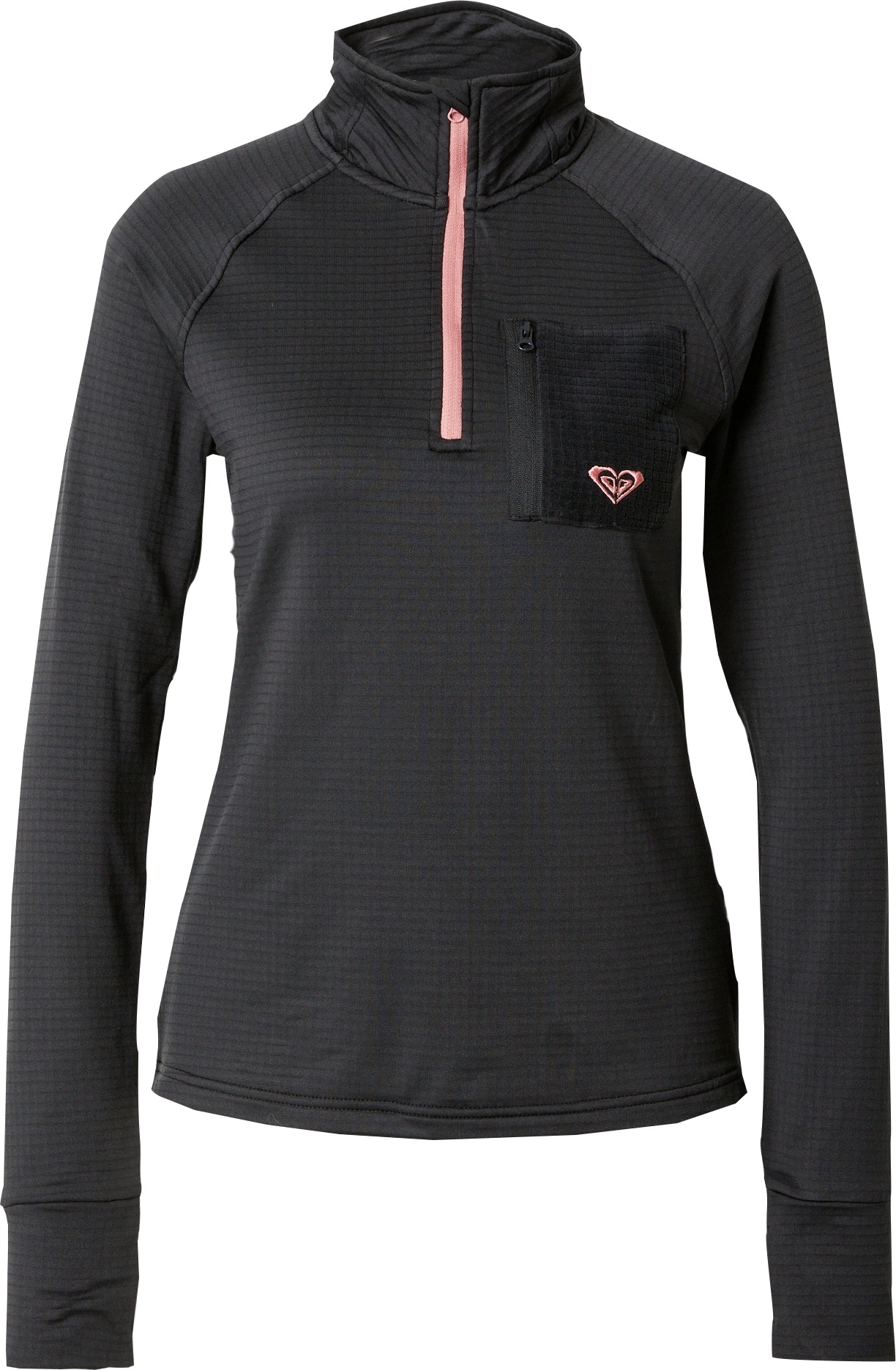 Funkční tričko Roxy antracitová / světle růžová