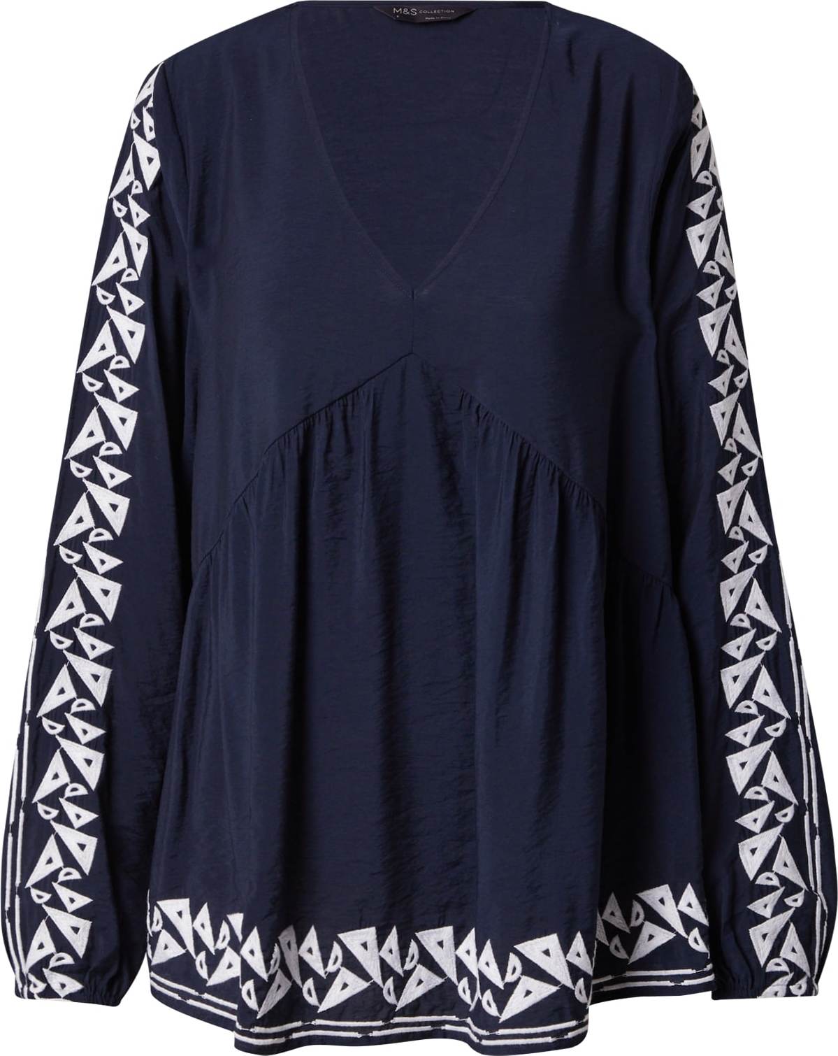 Halenka Marks & Spencer marine modrá / bílá