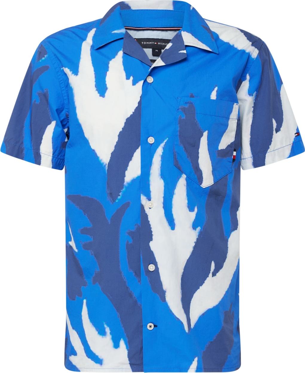 Košile Tommy Hilfiger modrá / námořnická modř / bílá