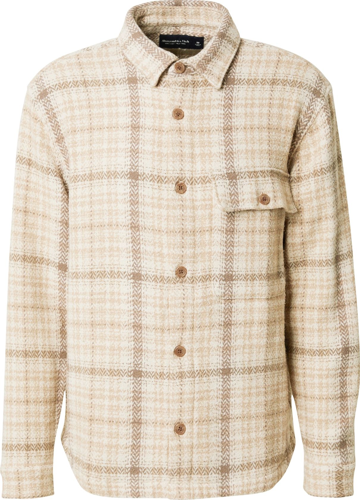 Košile Abercrombie & Fitch krémová / champagne / písková