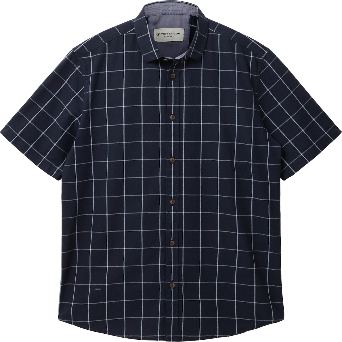 Košile Tom Tailor noční modrá / bílá