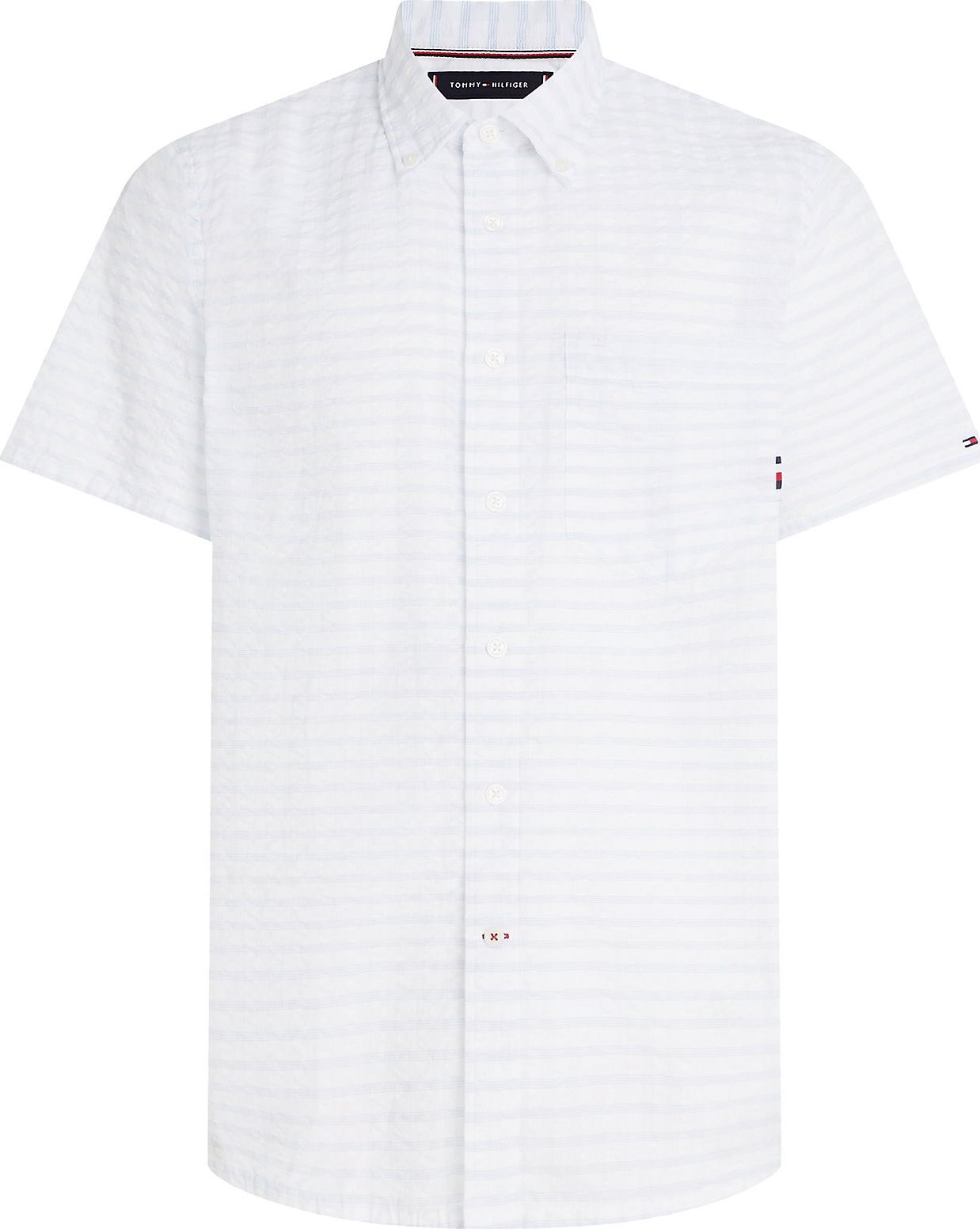 Košile Tommy Hilfiger světlemodrá / bílá