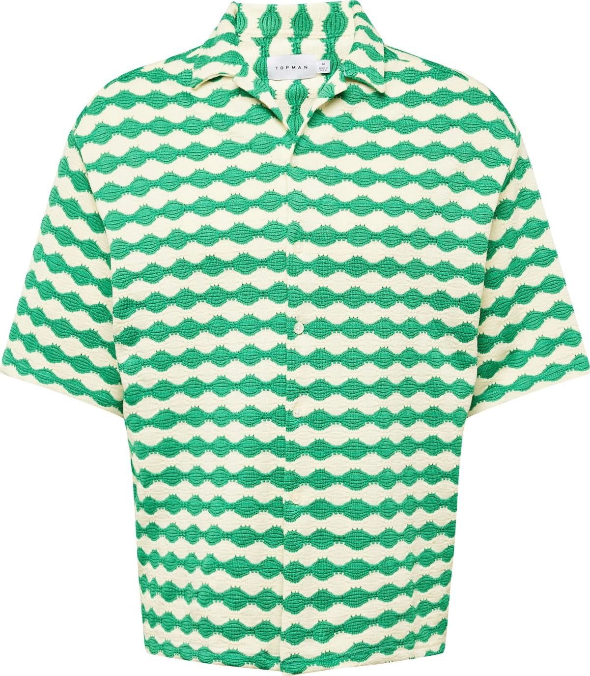 Košile Topman režná / zelená