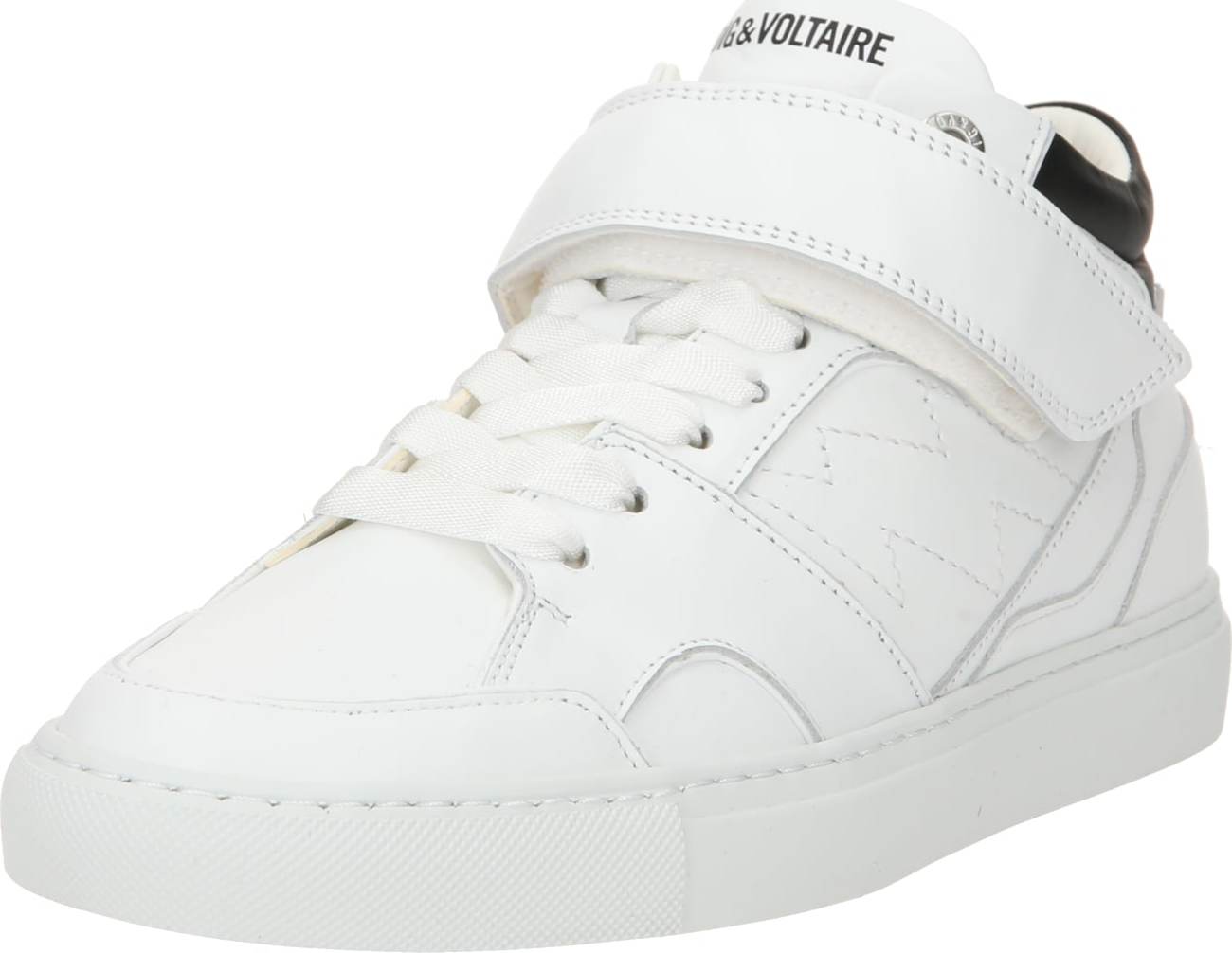 Kotníkové tenisky Zadig & Voltaire černá / bílá