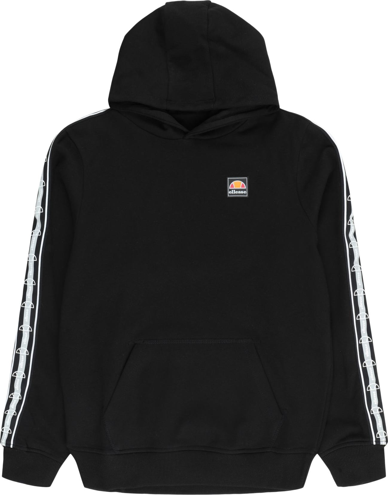 Mikina 'Garetti' Ellesse světlemodrá / černá / bílá