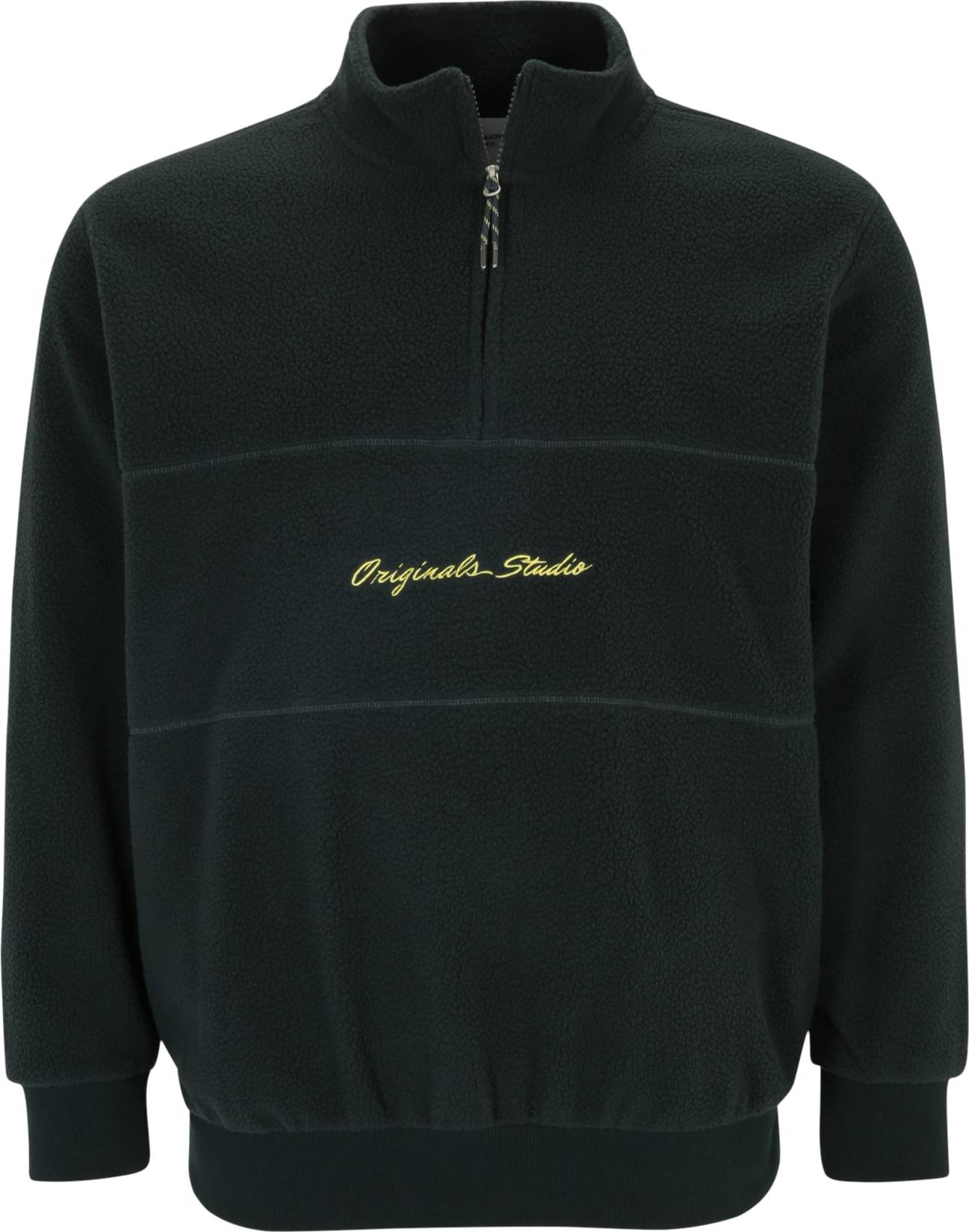 Mikina 'HAYS' Jack & Jones Plus světle žlutá / jedle