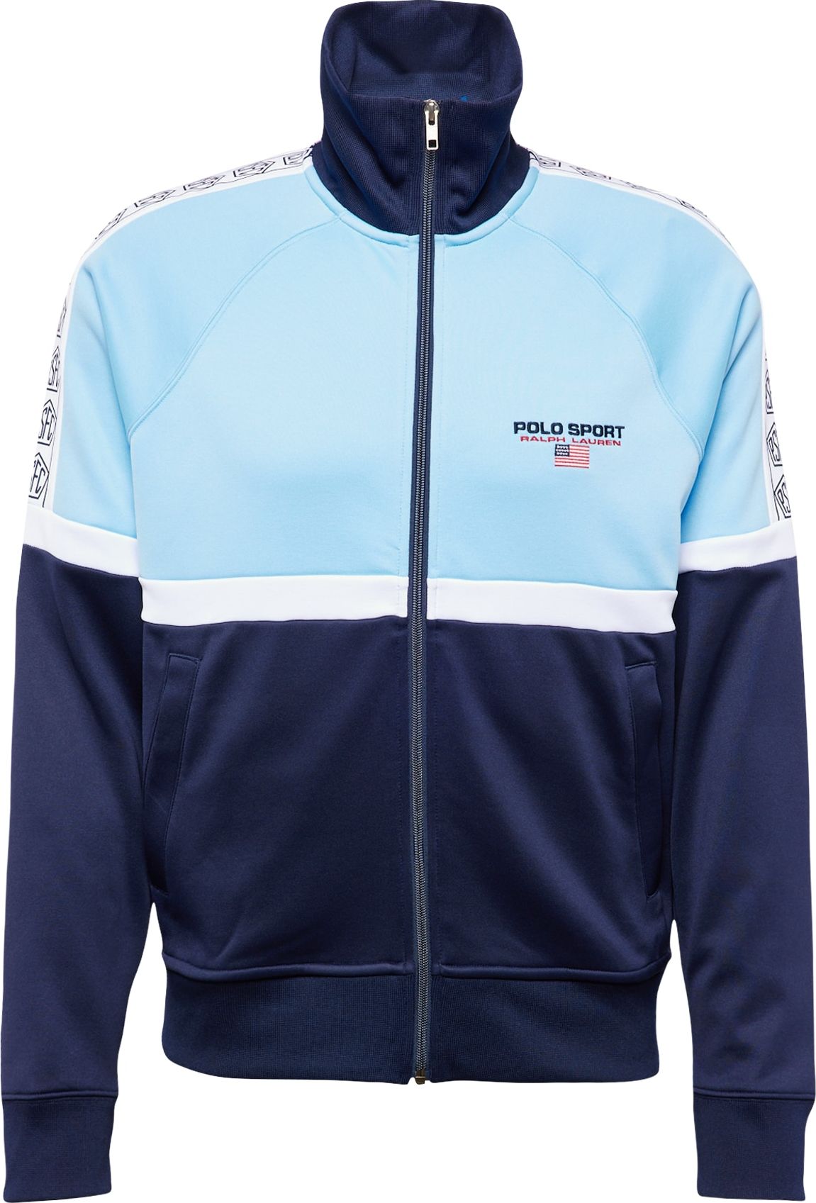 Mikina Polo Ralph Lauren námořnická modř / světlemodrá / červená / bílá