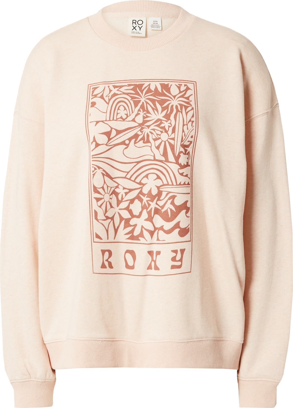 Mikina Roxy tělová / rezavě hnědá