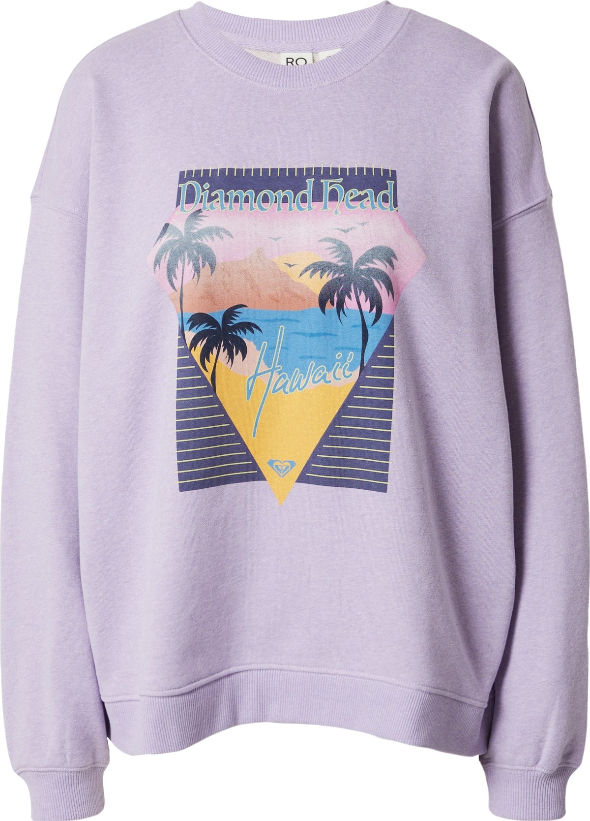 Mikina 'TAKE YOUR PLACE' Roxy nebeská modř / kari / světle fialová / tmavě fialová