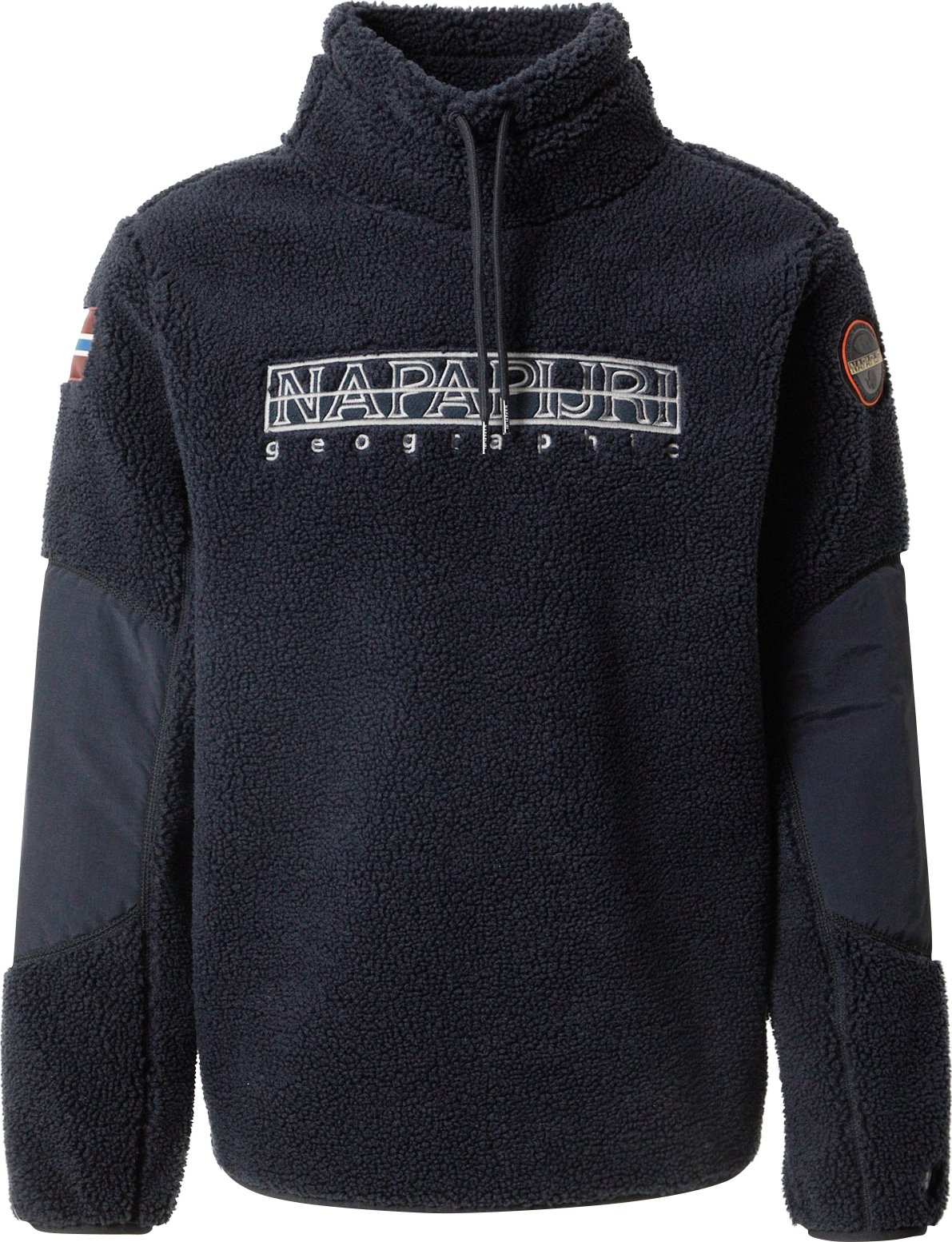 Mikina 'TEIDE' Napapijri noční modrá / tmavě červená / bílá