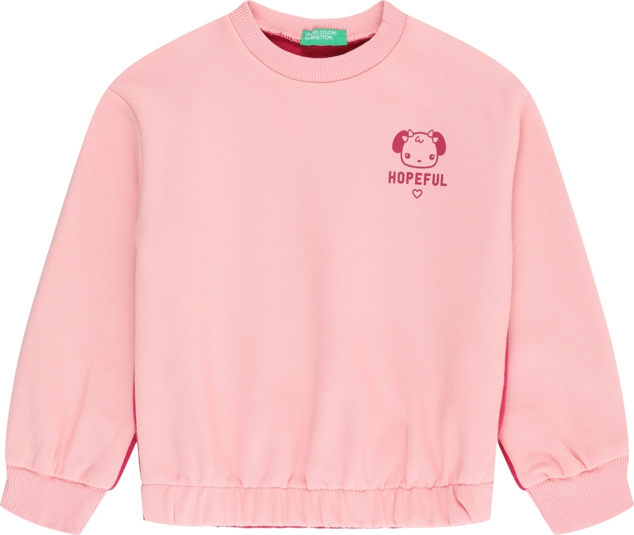 Mikina United Colors of Benetton pink / růžová