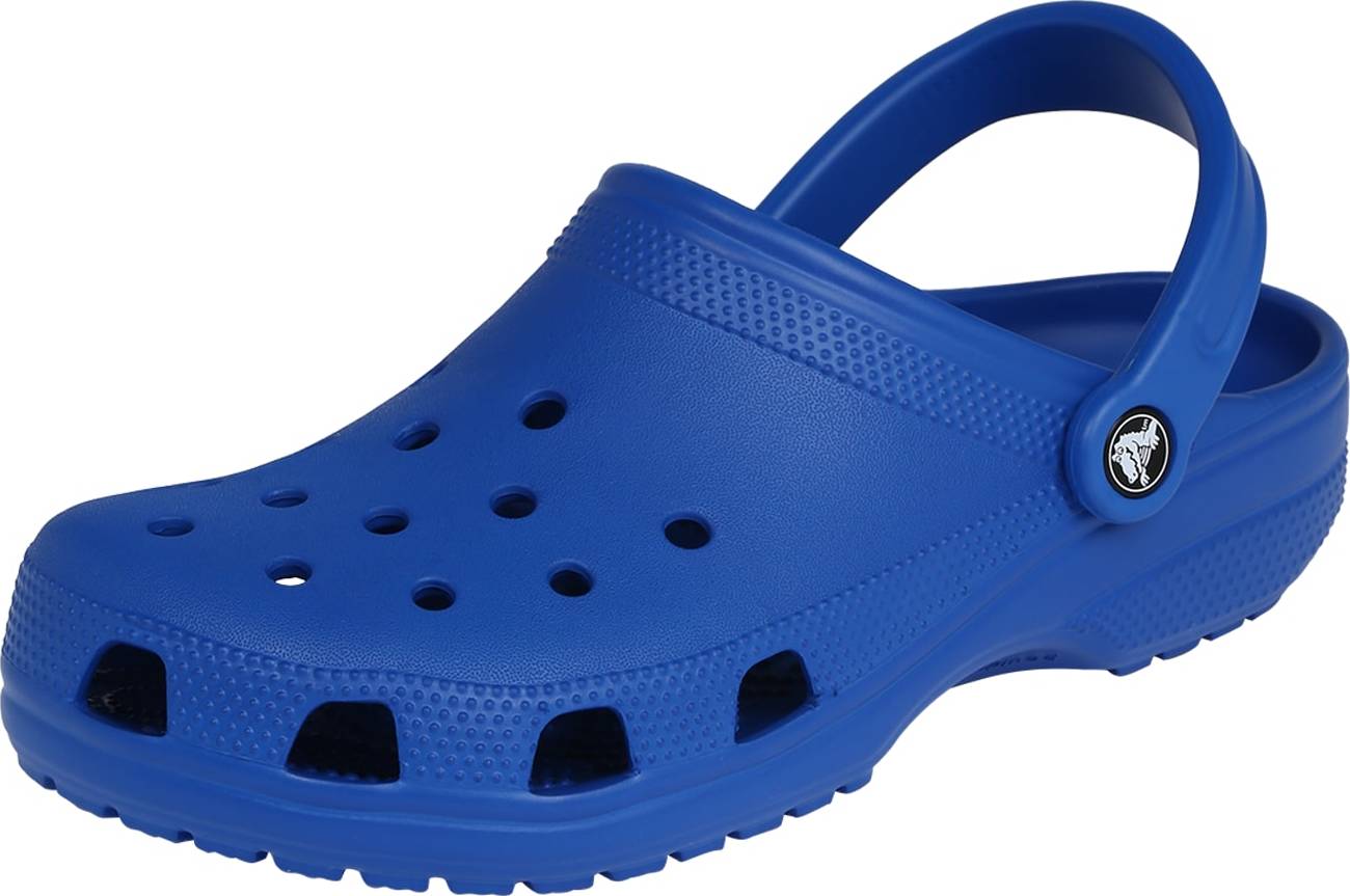 Pantofle Crocs modrá / černá / bílá
