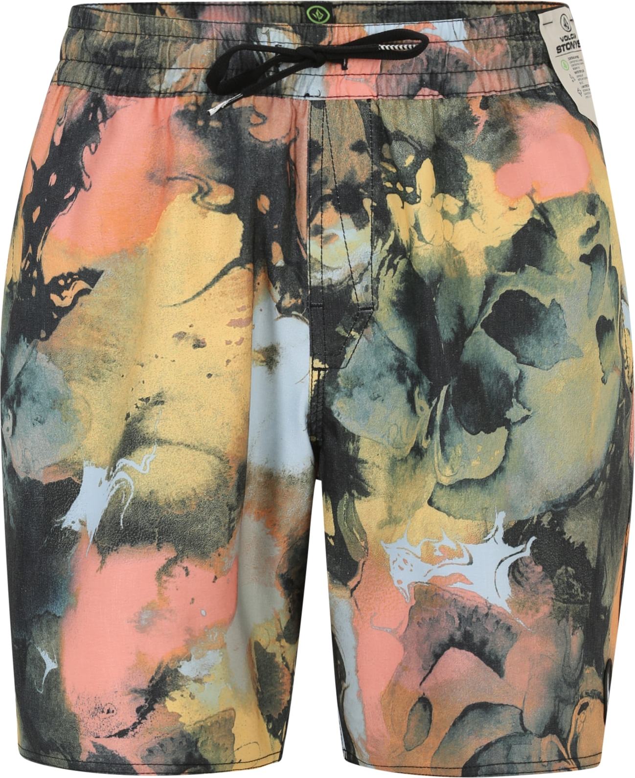 Plavecké šortky 'CHLORINE KILLER' Volcom světlemodrá / olivová / meruňková / broskvová