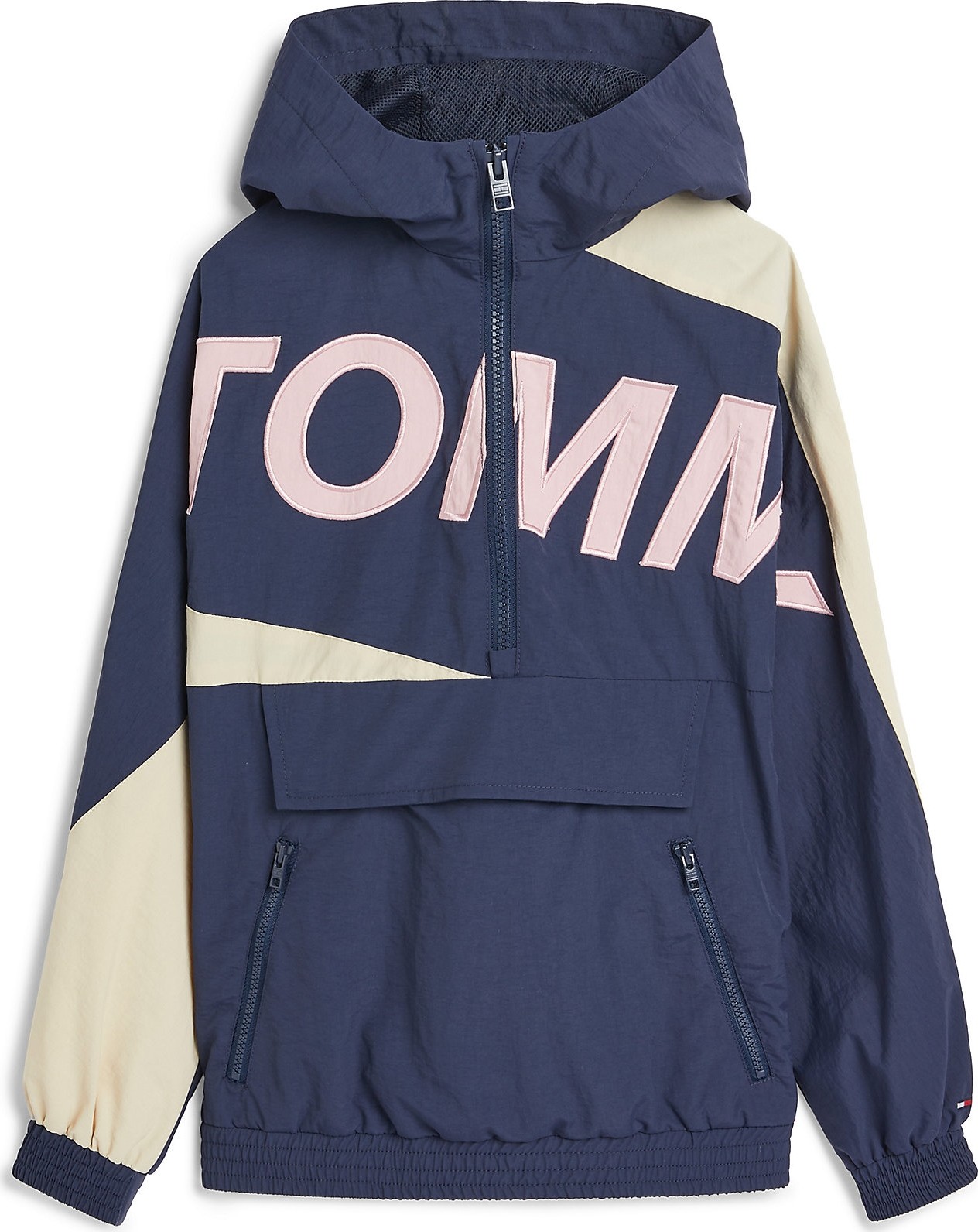 Přechodná bunda 'Hero Popover' Tommy Hilfiger námořnická modř / růžová / bílá