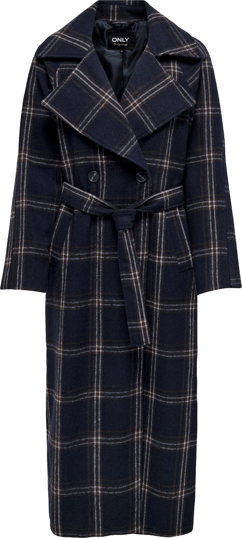Přechodný kabát 'PATRICIA' Only noční modrá / hnědá / bílá