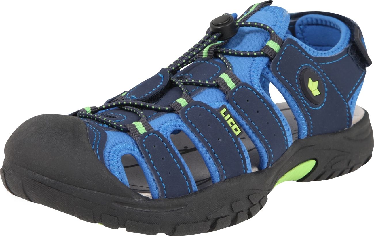 Sandály 'Nimbo' Lico námořnická modř / tyrkysová / svítivě žlutá