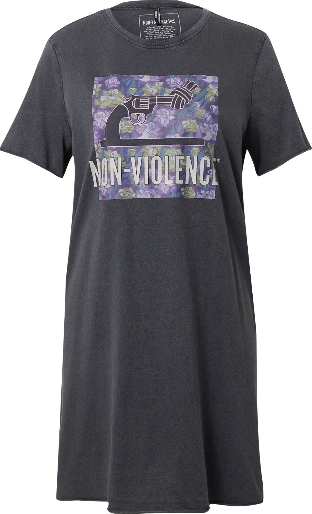 Šaty 'NON VIOLENCE' Only žlutá / fialová / pink / černá